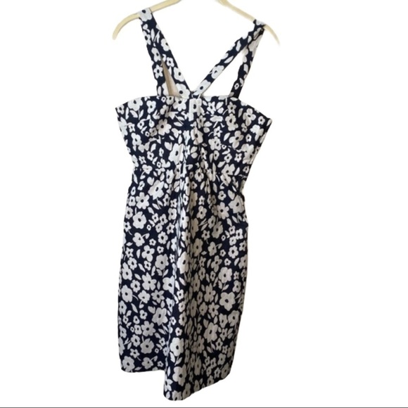 Tibi African Violet Print Floral Cotton Dress Size 2 - Picture 3 of 10